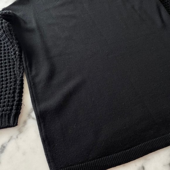 Alice + Olivia Black Wool Boatneck Sweater - Picture 12 of 14